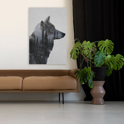 Loup d'hiver - animaux loups contemporains