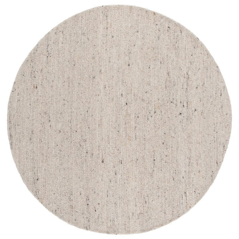 Earthly Hand Tufted Wool Solid Color Indoor Rug, Rectangle 6' x 9'