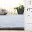 Tapis bleu en coton recyclé et viscose Elyh-1121501184