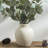 Handcrafted Ceramic Flower Vase For Home Decor - Rustic Farmhouse Table Centerpiece For Living Room, Kitchen, Bedroom, Office, And Bookshelf