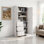 Armoire de rangement haute et spacieuse avec 3 tiroirs et portes - pour la salle de bain, le bureau ou la cuisine