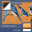 Tapis d'extérieur antidérapant Abagail Blue Birds-40150954-44945310