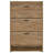 Space-Saving 3-Tier Shoe Cabinet with Tilt-Out Compartments