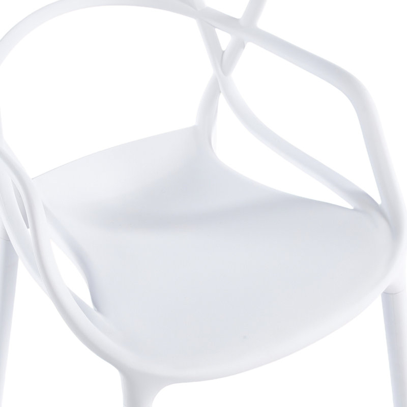 4-Piece Plastic Dining Chairs