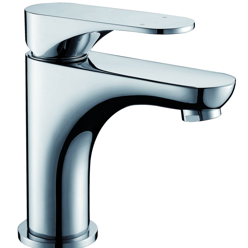 Single-Hole Single-handle Bathroom Faucet with Drain Assembly, Chrome
