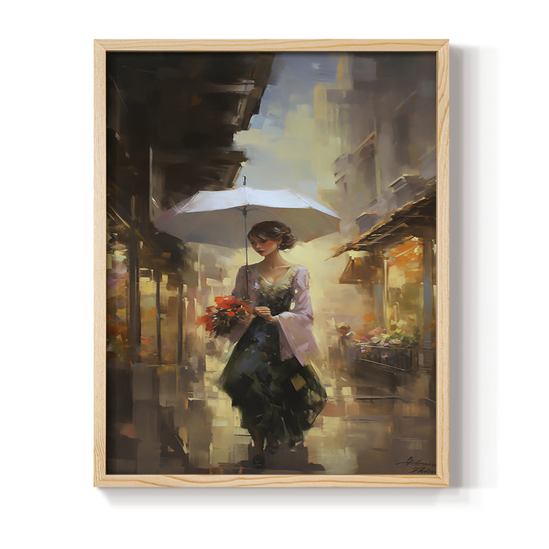 Reproduction encadrée WOMEN Series CMXC III - bois massif, Naturel, H 11 po x l 9 po