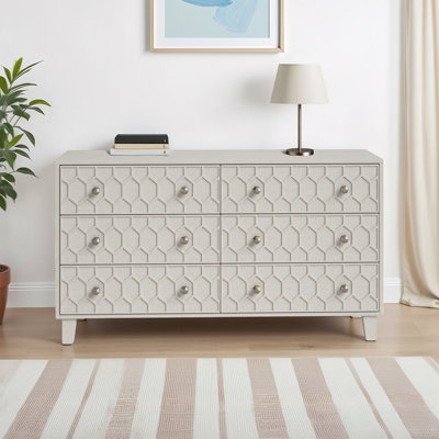 Commode horizontale à 6 tiroirs l 60 po Klinger 