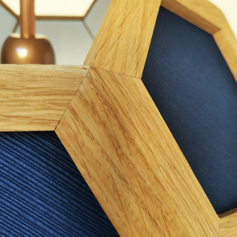Chevalier 1 - Light Oil Pendant, Light Oak/Blue