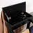 Black Portable Garment Rack,Clothes Valet Stand With Storage Organizer-1764995736