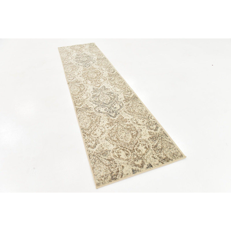 Tapis beige / brun Tobitha Southwestern, Tapis de couloir 2 pi 7 po x 10 pi