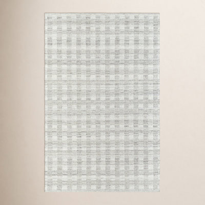 Lavande Hand-Woven Plaid Area Rug