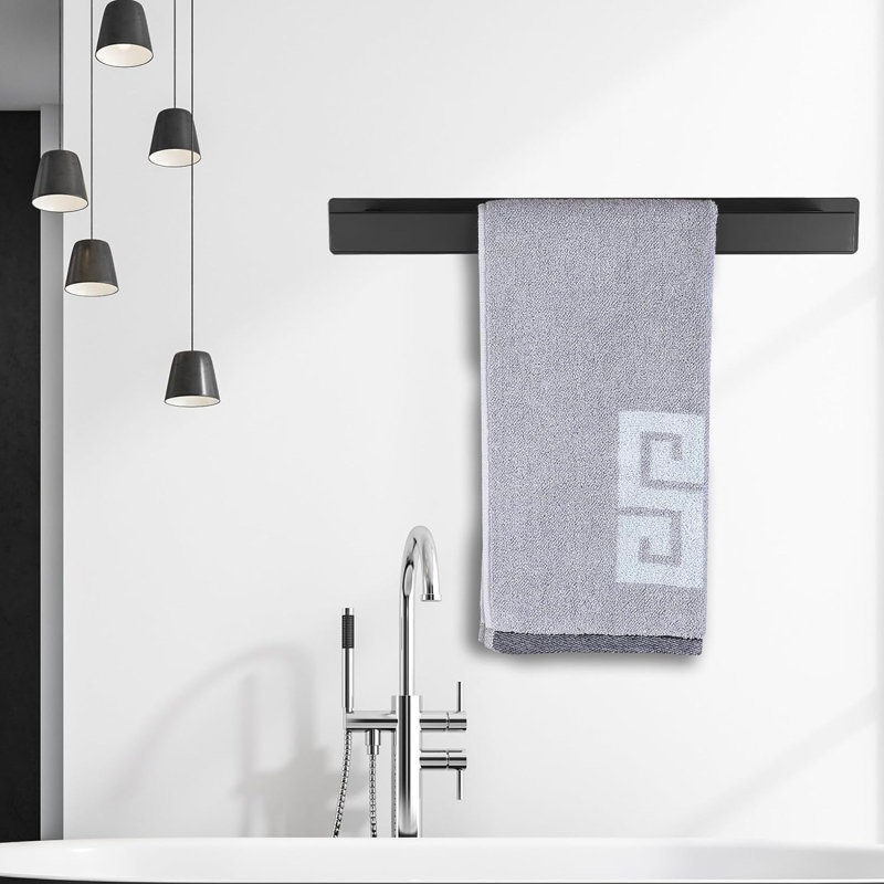 Porte-serviettes de salle de bain, Noir mat