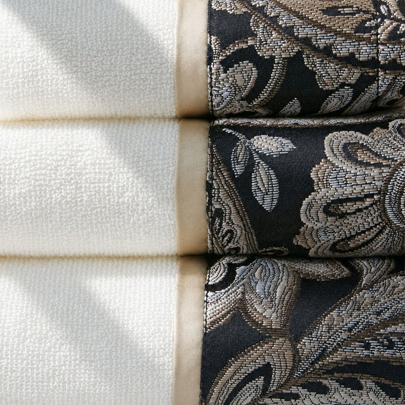 6 Piece Towel Set, Black
