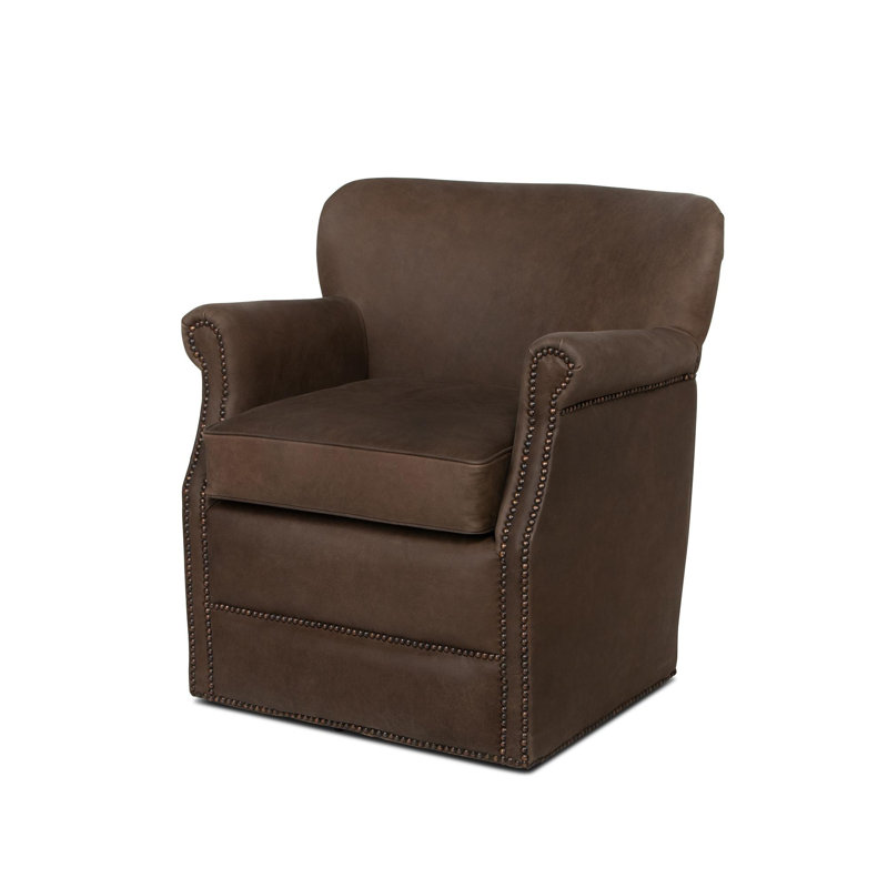 Chaise en cuir Armando, Morel