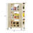 3-Tier Kitchen Storage Cart,Multifunction Utility Rolling Storage Organizer