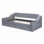 CanapÃ©-lit rembourrÃ© de taille double avec accoudoirs de rangement et port USB-768195474