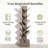 15.7" 12-tier Wooden Floor Standing Bookshelf, Morandi Gray, Slim Corner Storage Rack For Living Room Bedroom Study Office