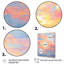 «Blue Peach Interlocking Perspectives» sur toile-271027543-271027544
