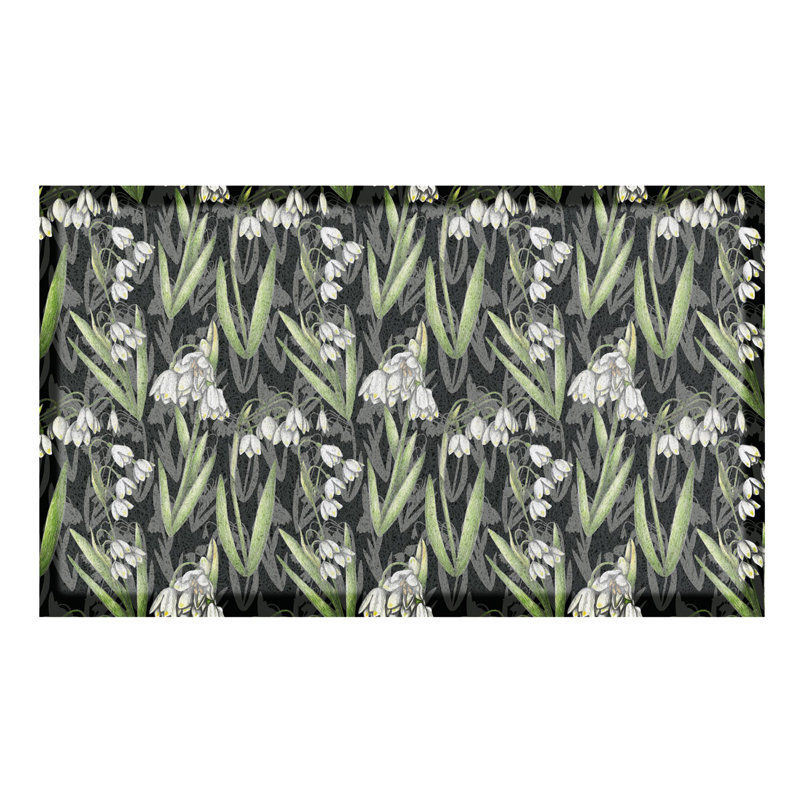 Belvedere Non-Slip Floral Indoor / Outdoor Doormat