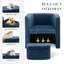 Kyah Upholstered With Footstool Barrel Chair-1991180316