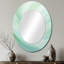 Miroir mural vert spirale ondulée verte-1709329137