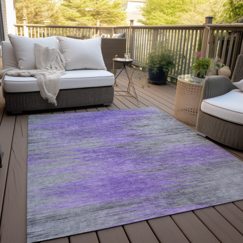Malchow Washable Abstract Indoor / Outdoor Rug, Rectangle 5' x 7'6"