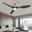 (Ensemble de 2) Ventilateur de plafond à hélice à DEL de 52 po avec télécommande-866277771