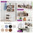 Kaboon 24In Floating Cube Shelves Set Of 2, Rectangle 2 Cubes, Dark Walnut-119971541-130890034