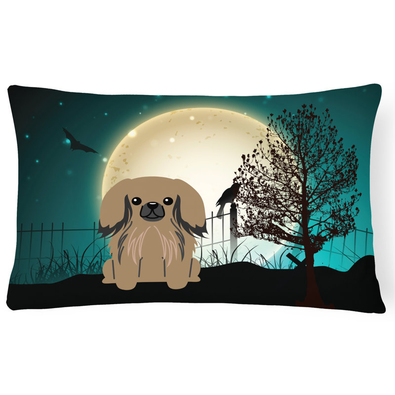 Coussin lombaire intérieur / extérieur Halloween, Brun clair