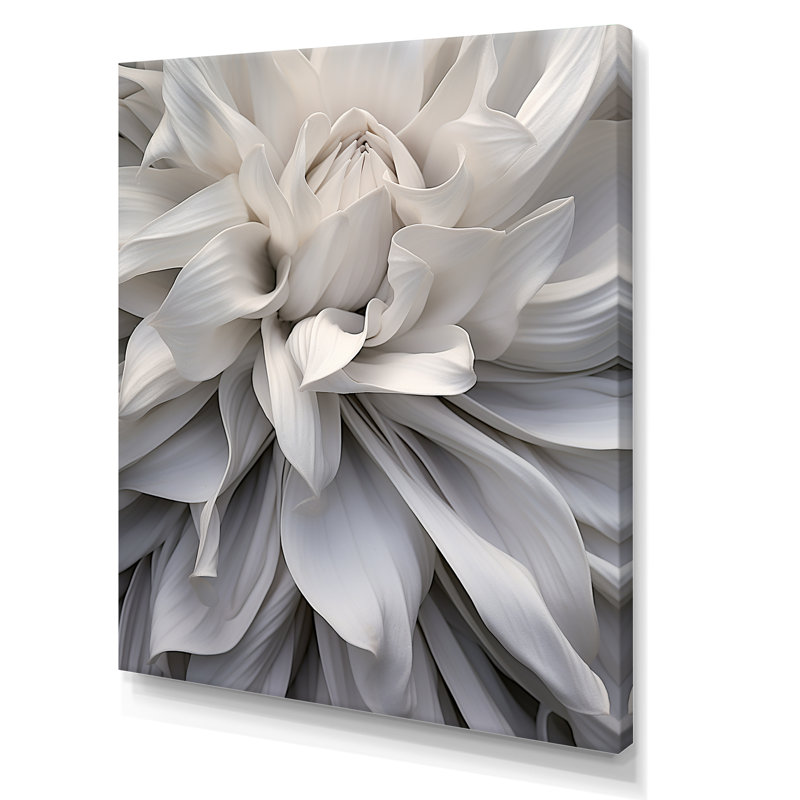 «Serene Flower Petals Dreamscape», reproduction sur toile, Toile tendue, H 32 po x l 16 po