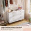 Commode de rangement cannelée à 6 tiroirs-1779918186