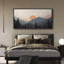 «Sun Mountain Landscape Serene Mountain Sunset Landscape with Pine Trees», reproduction d'art sur toile-111176734-98042264