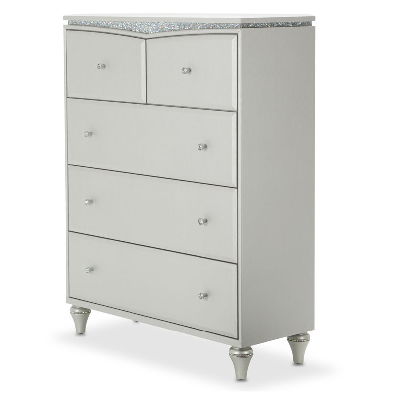 Commode 5 tiroirs Melrose Plaza