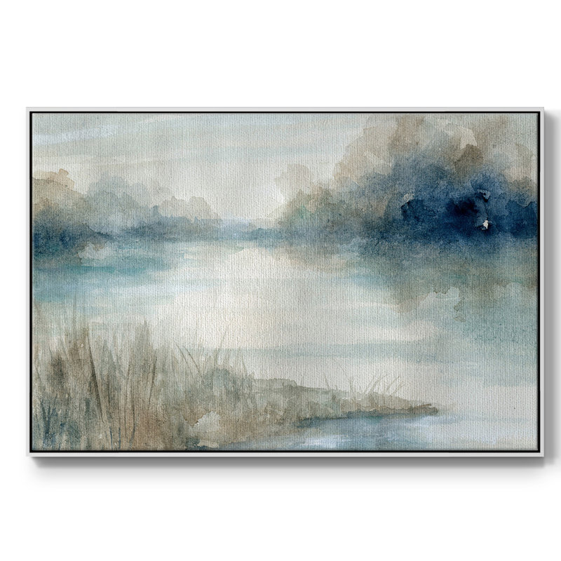 «Still Evening Waters», toile tendue avec châssis, Blanc, H 41 po x l 27 po x P 2 po