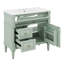Meuble-lavabo 36 po avec lavabo, tiroir basculant, porte à fermeture en douceur, meuble-lavabo moderne avec tablette réglable-1994068689