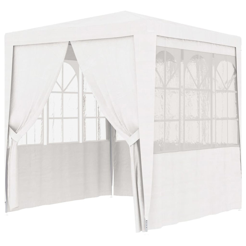 Benja 2m x 2m Steel Party Tent, White, 2.5m x 2.5m