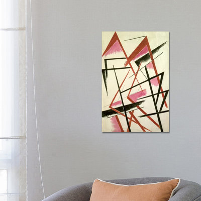 Linear Construction, C.1921 by Lyubov Popova - Wrapped Canvas Print