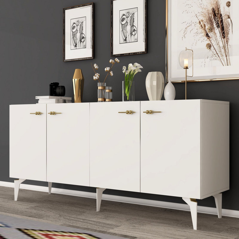 Olivia 150cm Console Table, White