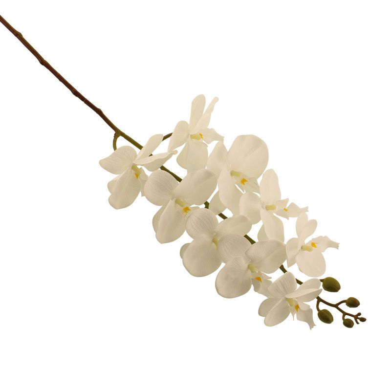 Fabric Orchid Arrangement, White
