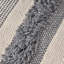 Grand repose-pieds en faux fil - ivoire / gris