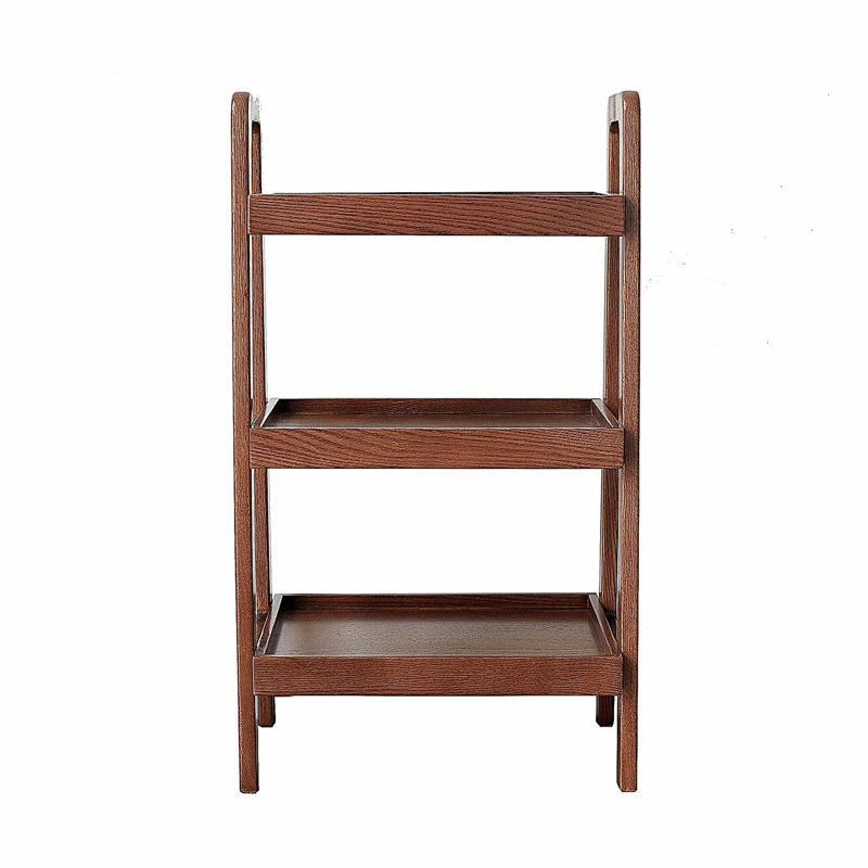 Margelene 6 Pair Solid Wood Shoe Rack, Walnut
