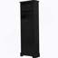 Grande armoire de rangement noire avec 3 tiroirs et tablettes réglables pour la salle de bain-1287852190