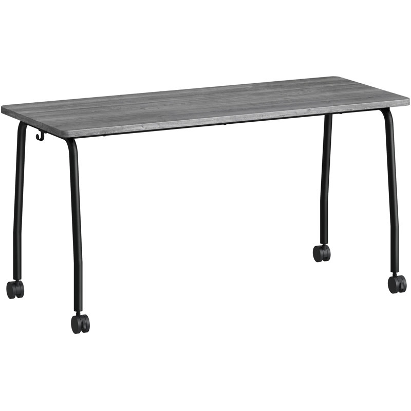Table de formation avec roulettes, Gris anthracite patiné, H 59 po x l 23,63 po x P 23,63 po