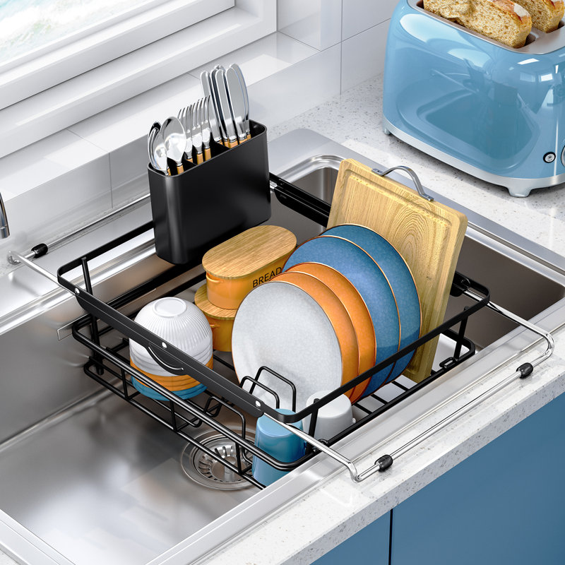 Over the Sink Dish Drying Rack,In Sink Dish Drying Racks,Expandable Dish Rack Over Sink Counter,Adjustable Dish Drainer
