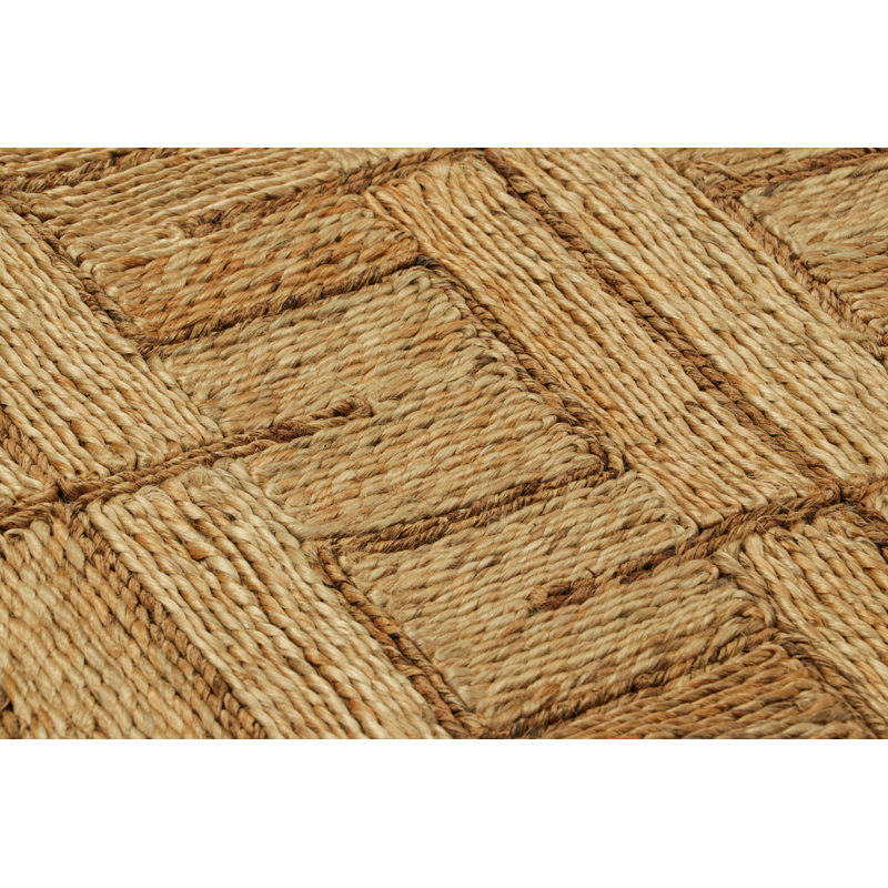 Abaca Collection Flatweave Jute Geometric Area Rug, Rectangle 9' x 12'