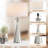 Warrnambool 28.25" H Metal Table Lamps with Crystal Accent and Linen Shades -882199694