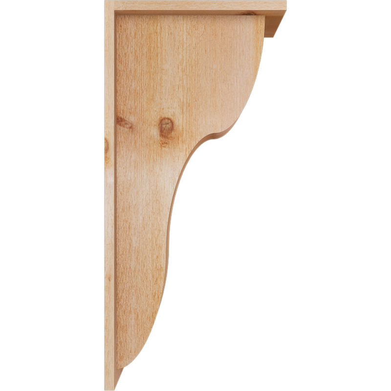 Corbeau Carmel avec plaque arrière, H 26 po x l 6 po x P 14 po, Sciage brut, Cèdre rouge