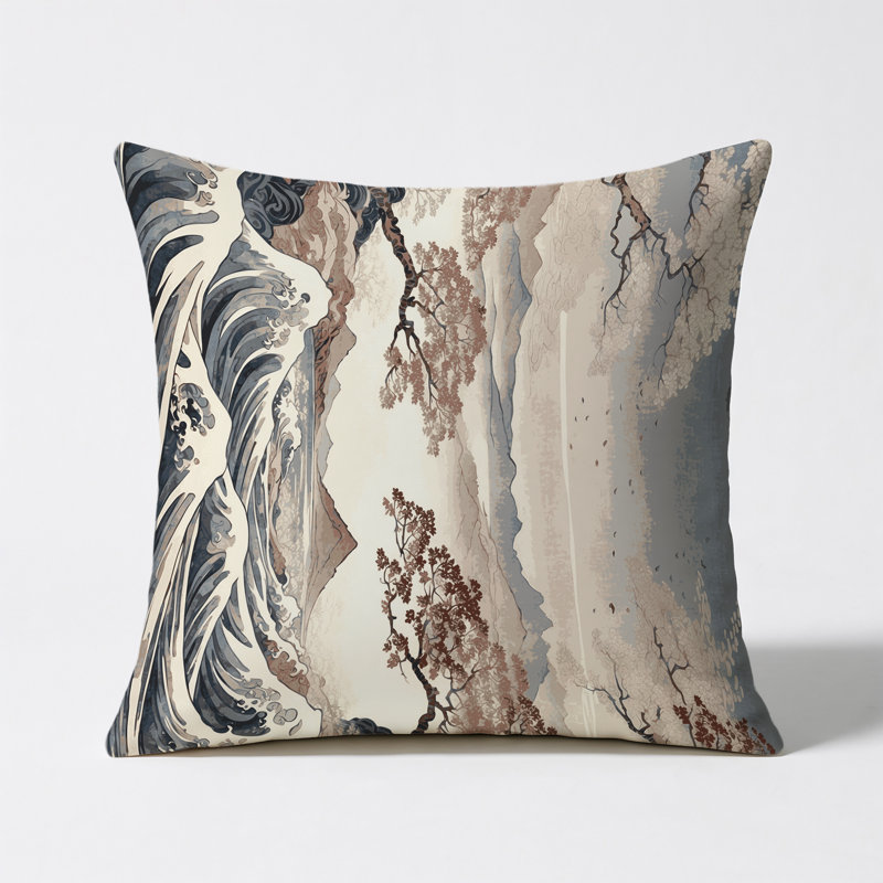 Petal Currents Indoor And Outdoor Pillow, Square 18"