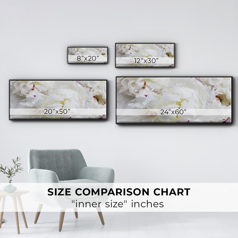 Breathless VI- Framed Canvas, 12" H x 30" W