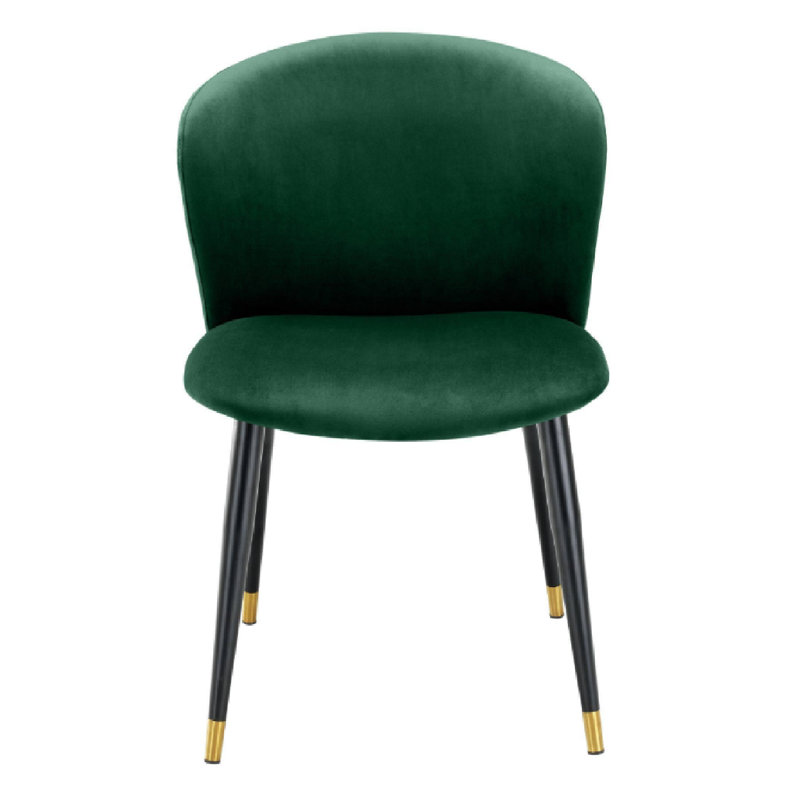 Volante Upholstered Dining Chair, Roche Dark Green